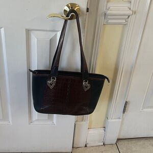 Brighton Vintage Brown and Black Women's Tote Bag